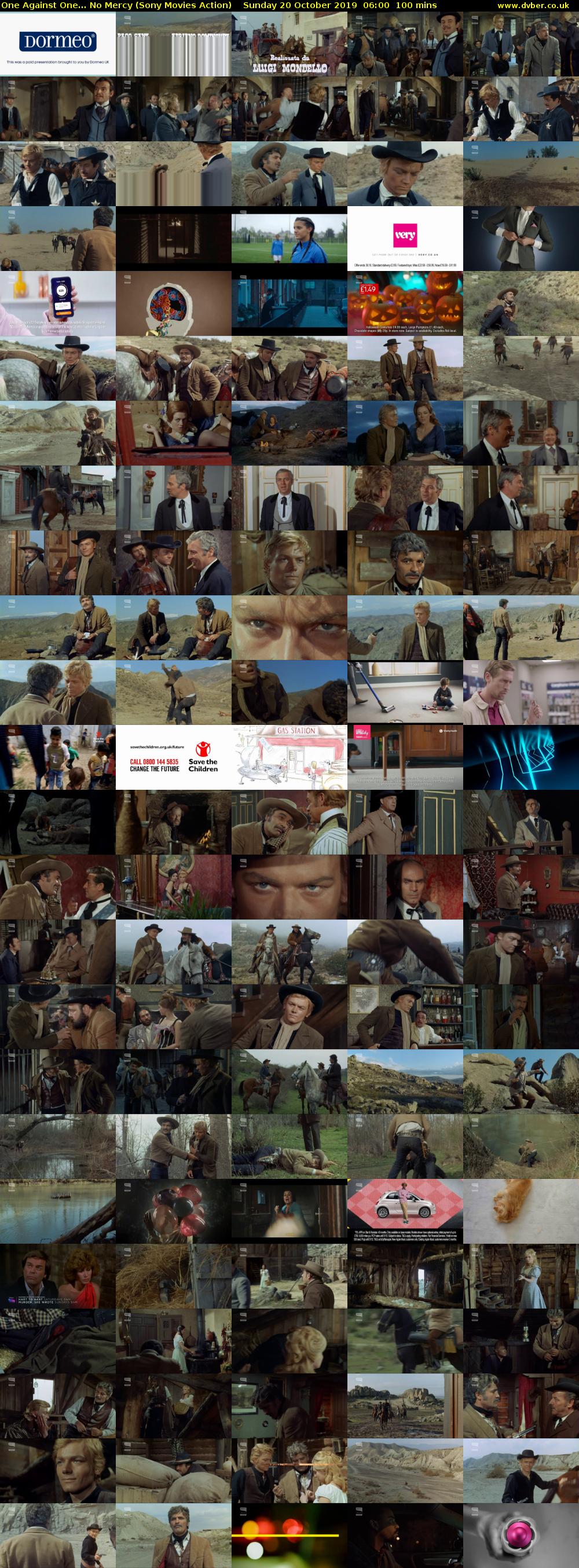 One Against One... No Mercy (Sony Movies Action) Sunday 20 October 2019 06:00 - 07:40