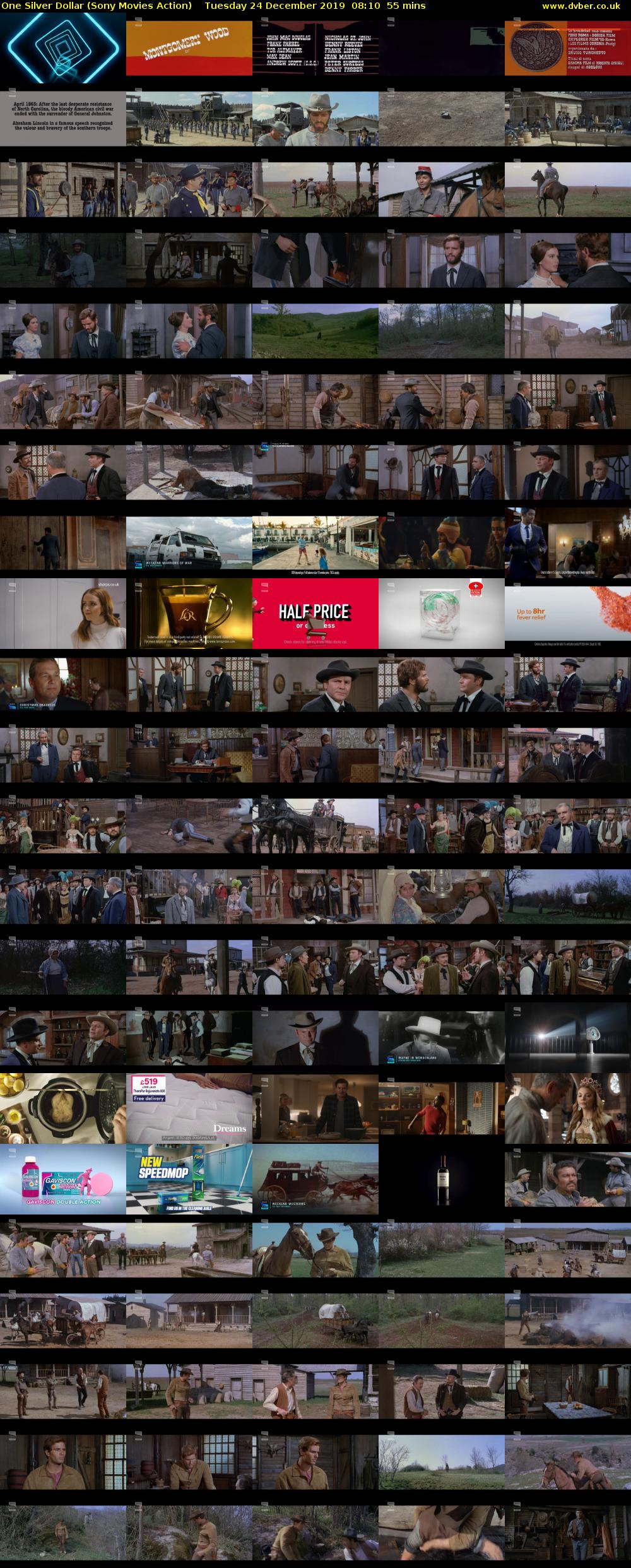 One Silver Dollar (Sony Movies Action) Tuesday 24 December 2019 08:10 - 09:05