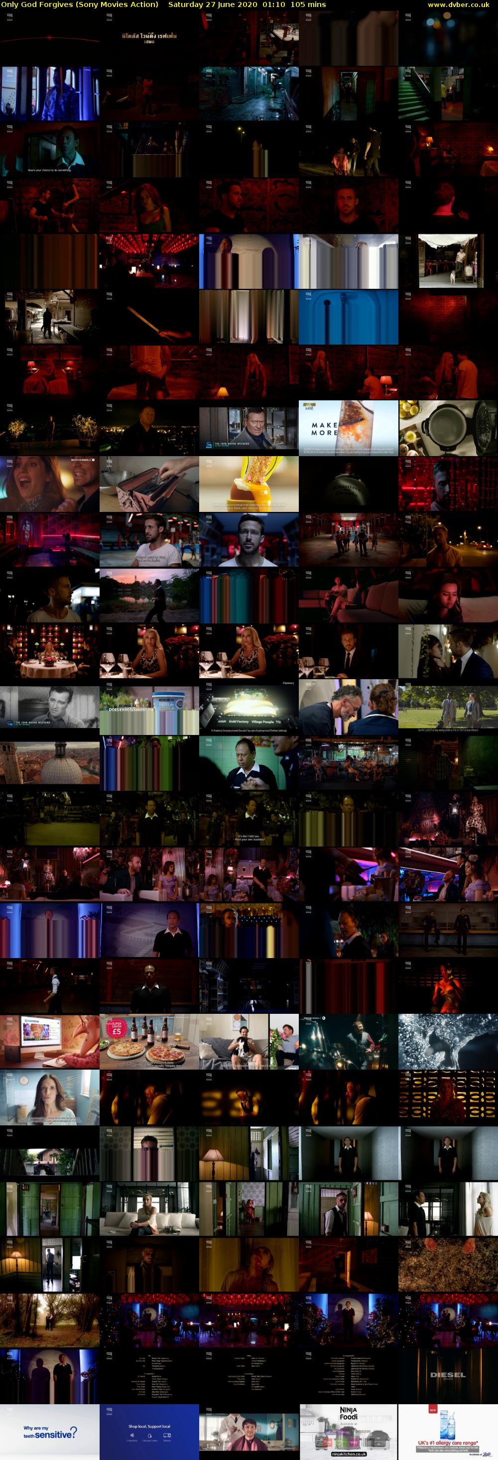 Only God Forgives (Sony Movies Action) Saturday 27 June 2020 01:10 - 02:55