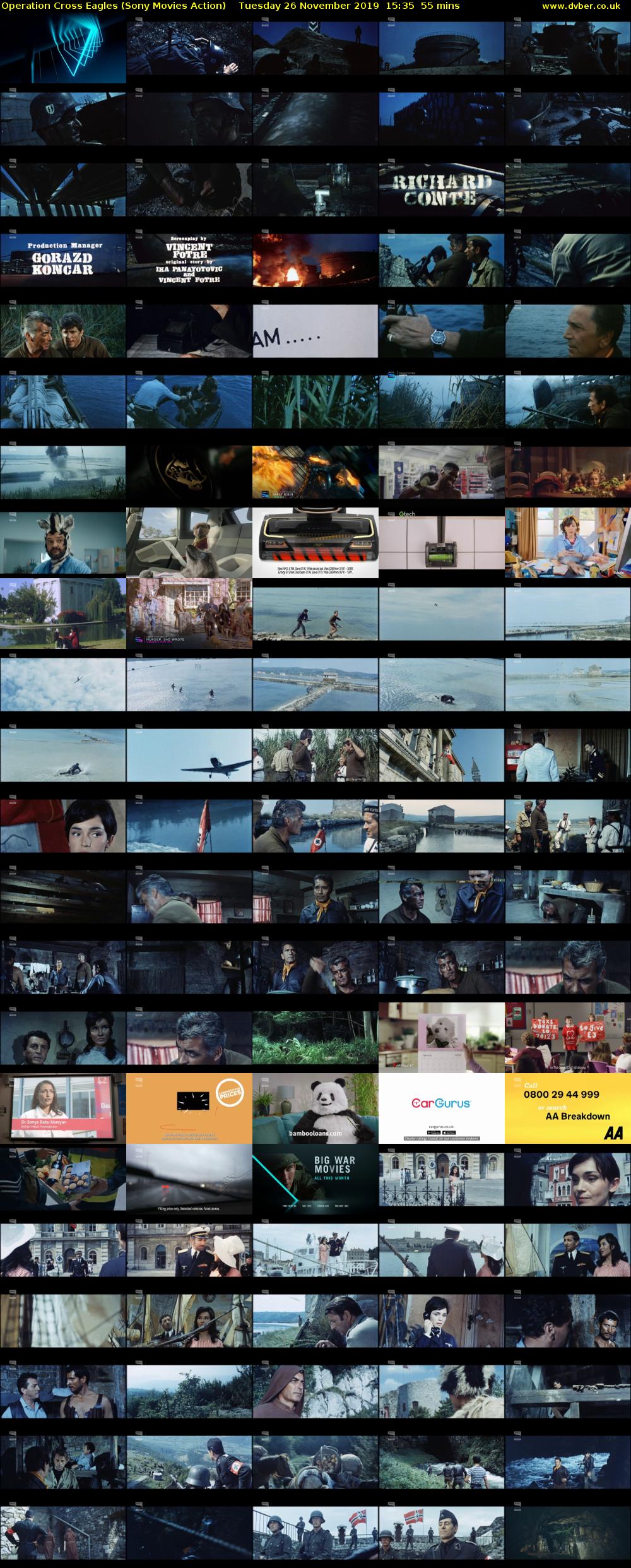 Operation Cross Eagles (Sony Movies Action) Tuesday 26 November 2019 15:35 - 16:30