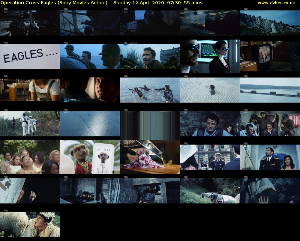Operation Cross Eagles (Sony Movies Action) Sunday 12 April 2020 07:30 - 08:25