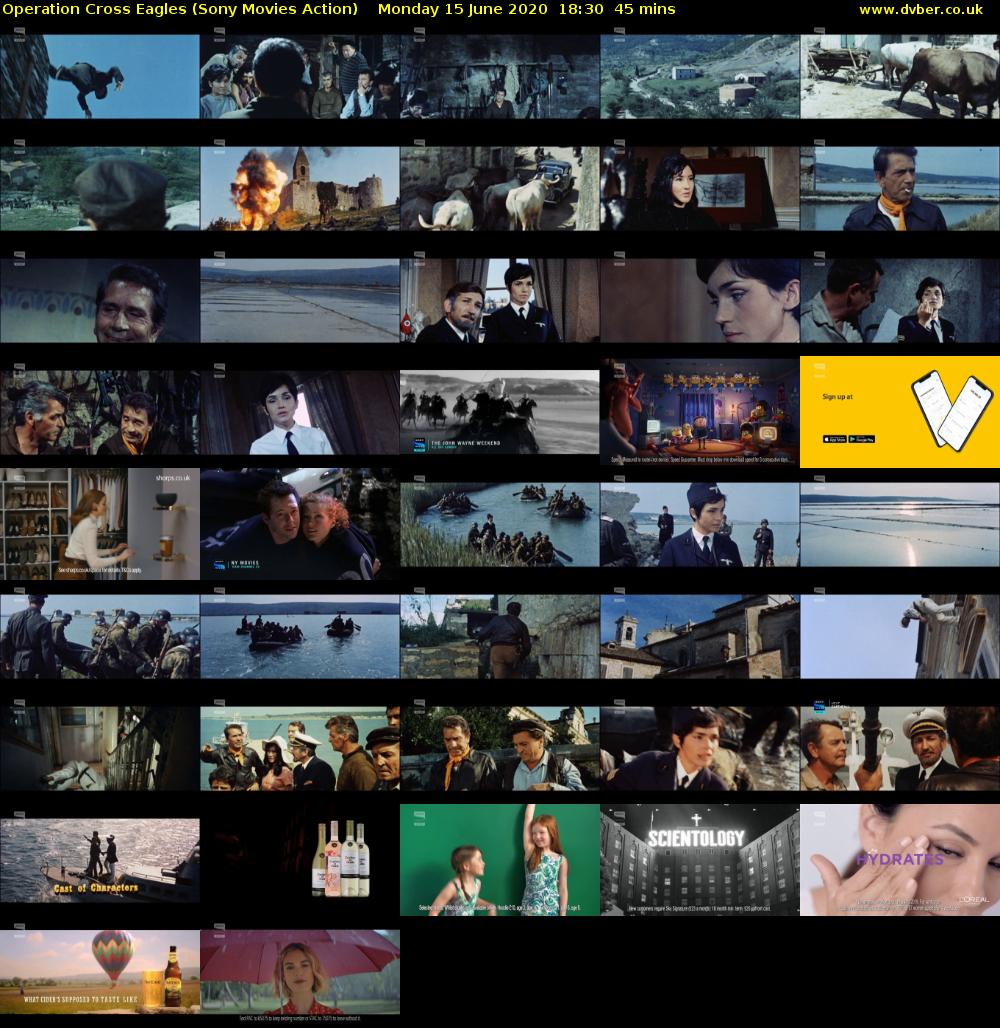 Operation Cross Eagles (Sony Movies Action) Monday 15 June 2020 18:30 - 19:15