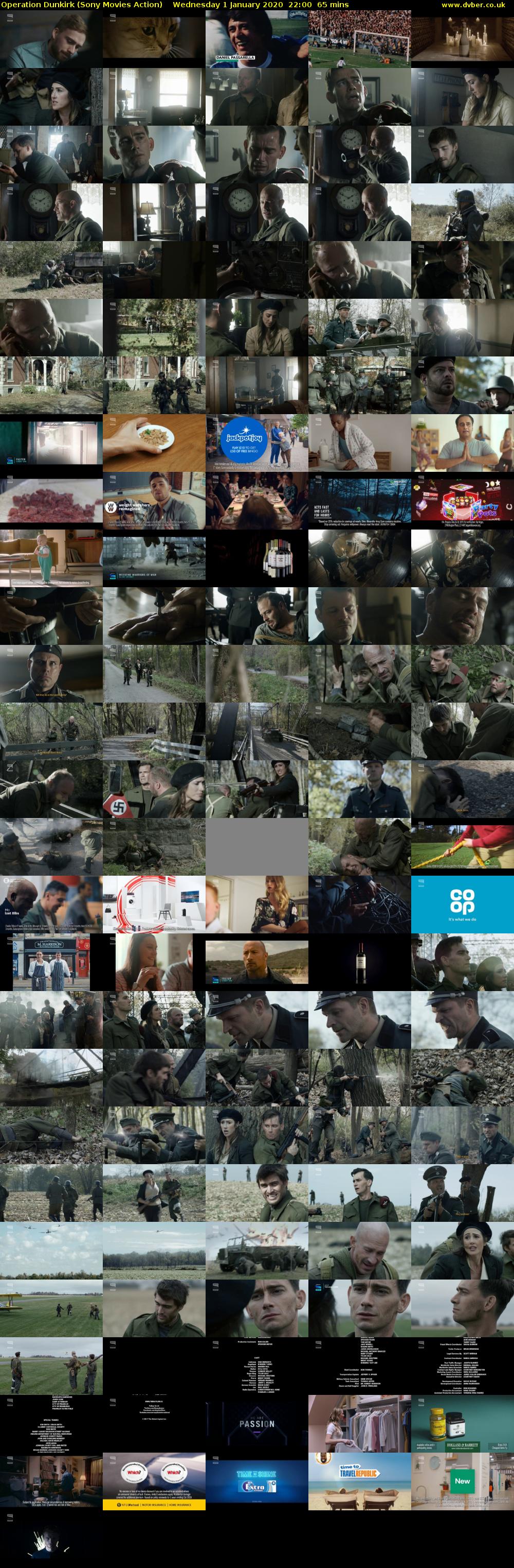Operation Dunkirk (Sony Movies Action) Wednesday 1 January 2020 22:00 - 23:05