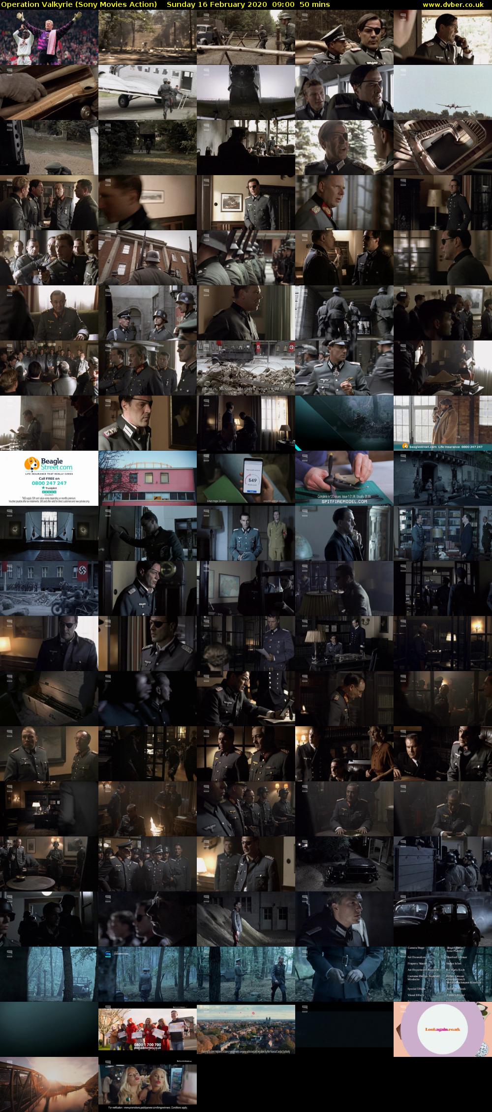 Operation Valkyrie (Sony Movies Action) Sunday 16 February 2020 09:00 - 09:50