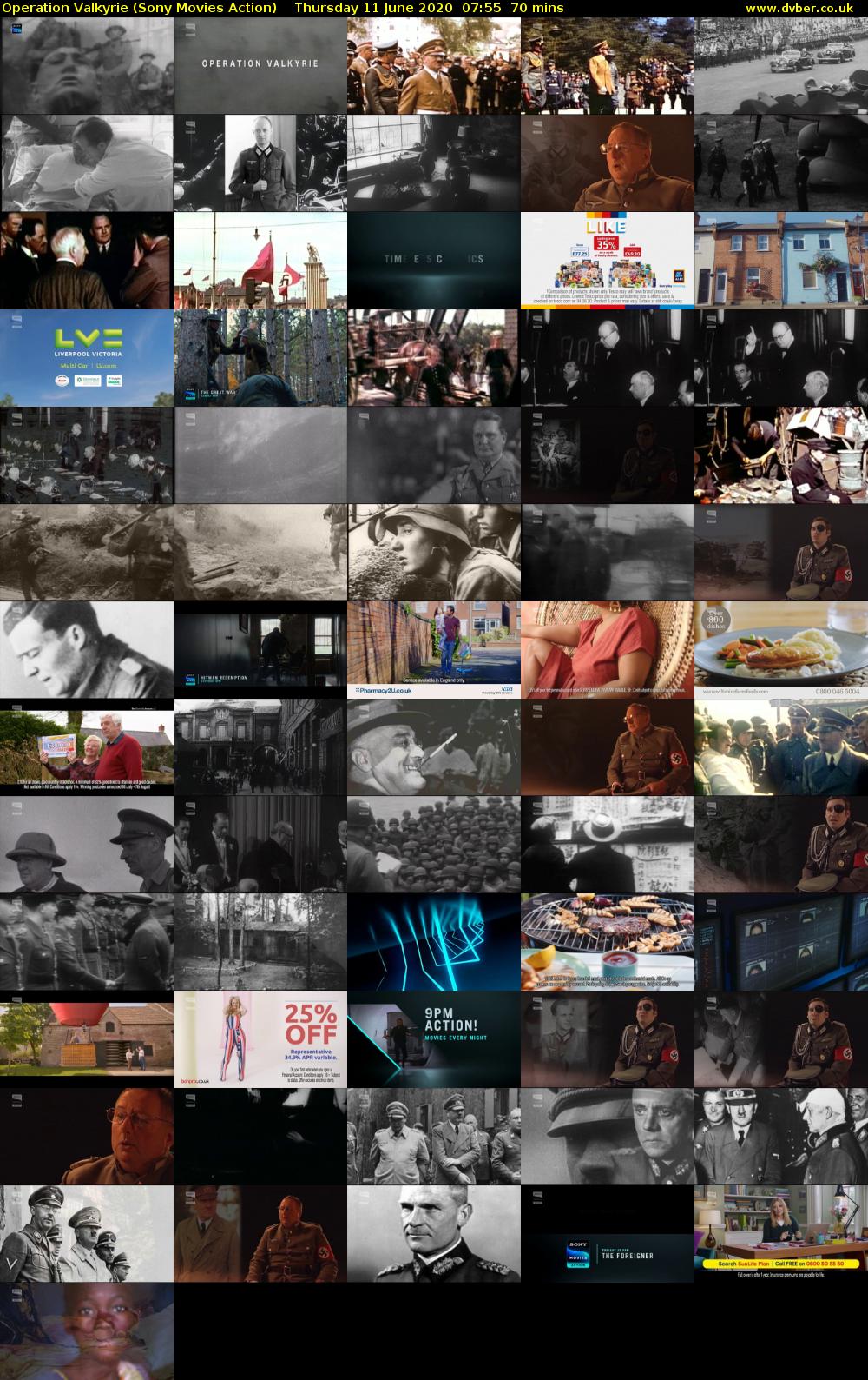 Operation Valkyrie (Sony Movies Action) Thursday 11 June 2020 07:55 - 09:05