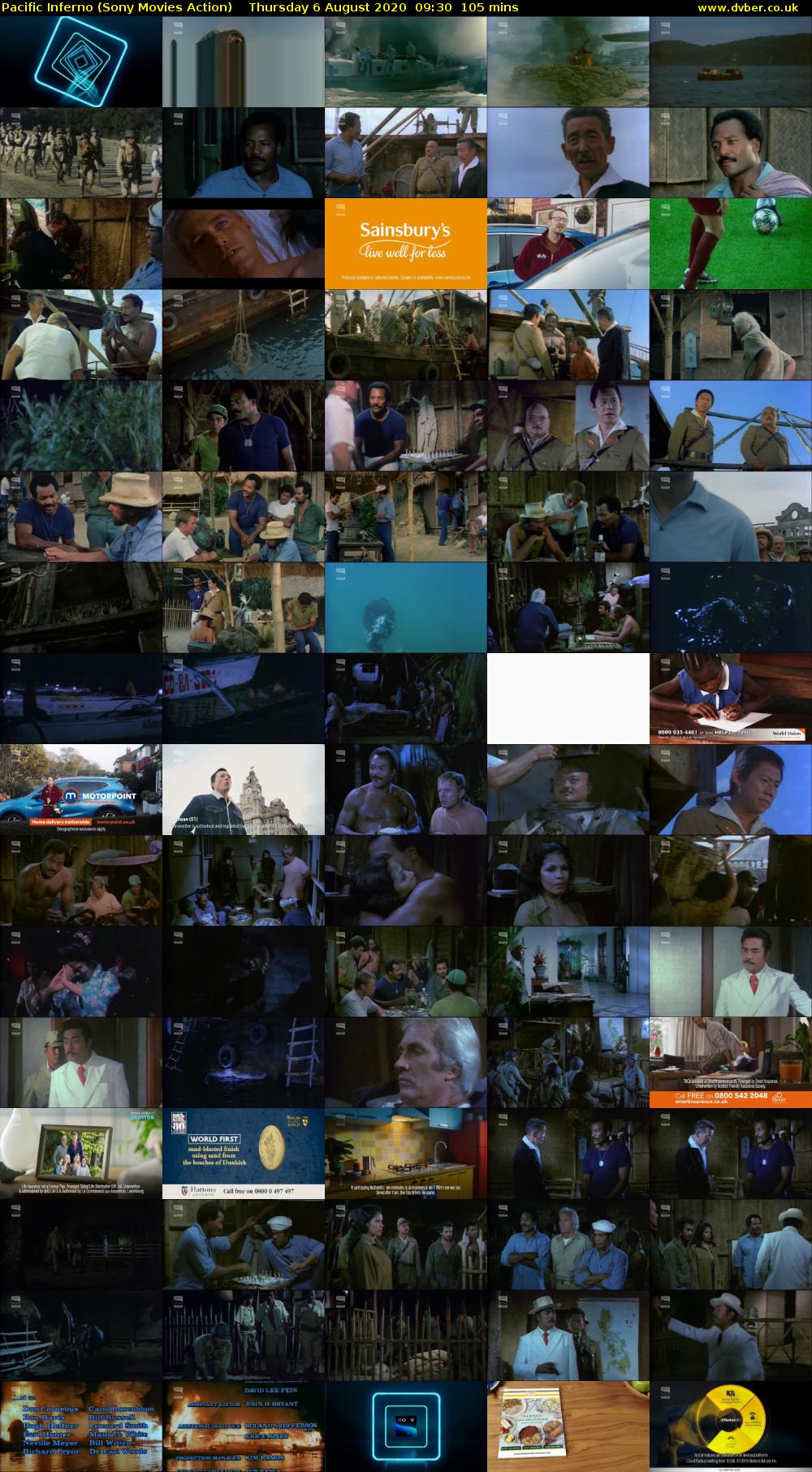 Pacific Inferno (Sony Movies Action) Thursday 6 August 2020 09:30 - 11:15