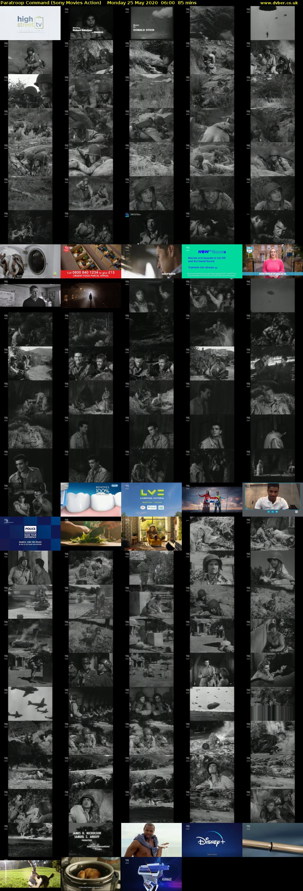 Paratroop Command (Sony Movies Action) Monday 25 May 2020 06:00 - 07:25