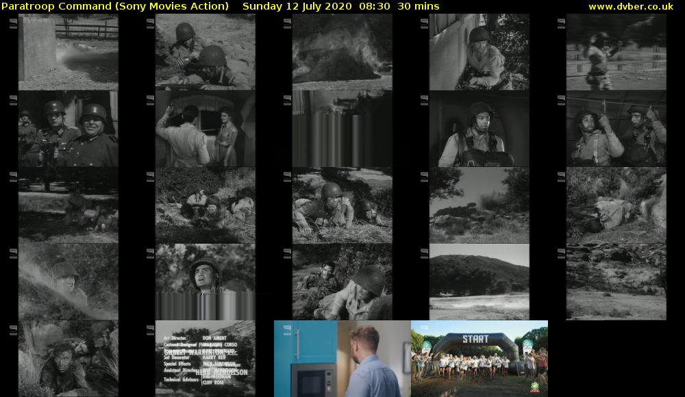 Paratroop Command (Sony Movies Action) Sunday 12 July 2020 08:30 - 09:00