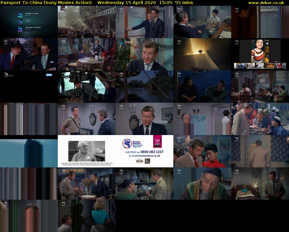 Passport To China (Sony Movies Action) Wednesday 15 April 2020 15:05 - 16:00