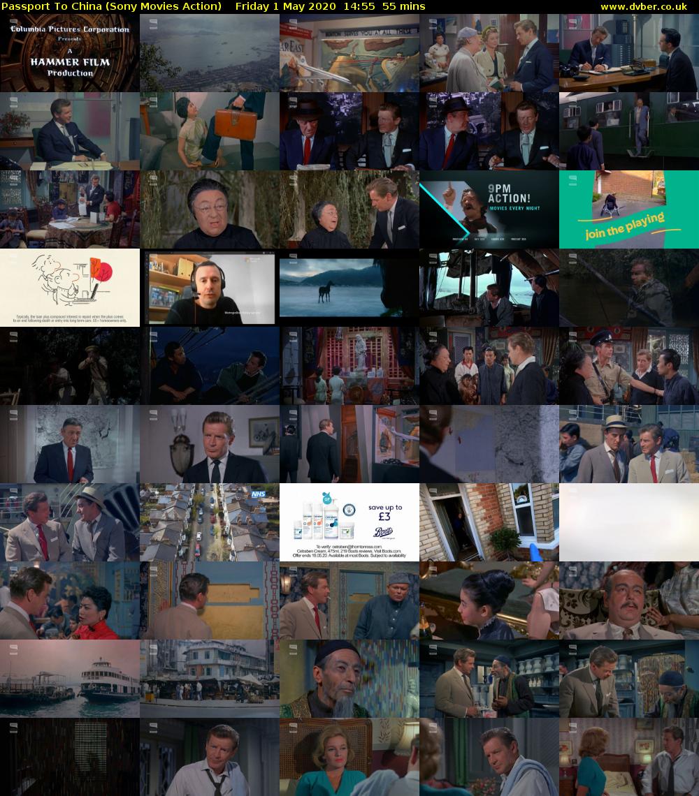 Passport To China (Sony Movies Action) Friday 1 May 2020 14:55 - 15:50