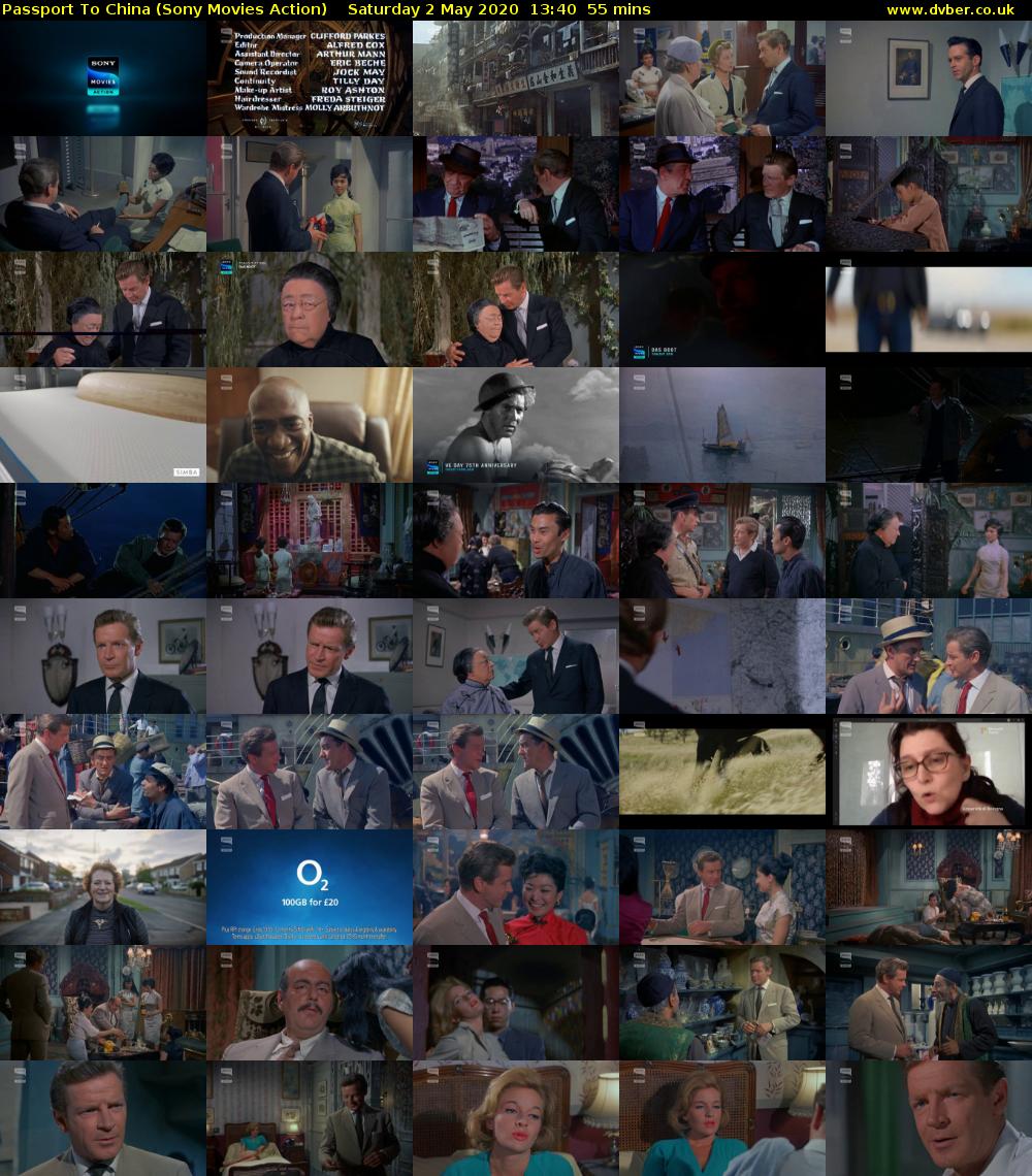 Passport To China (Sony Movies Action) Saturday 2 May 2020 13:40 - 14:35