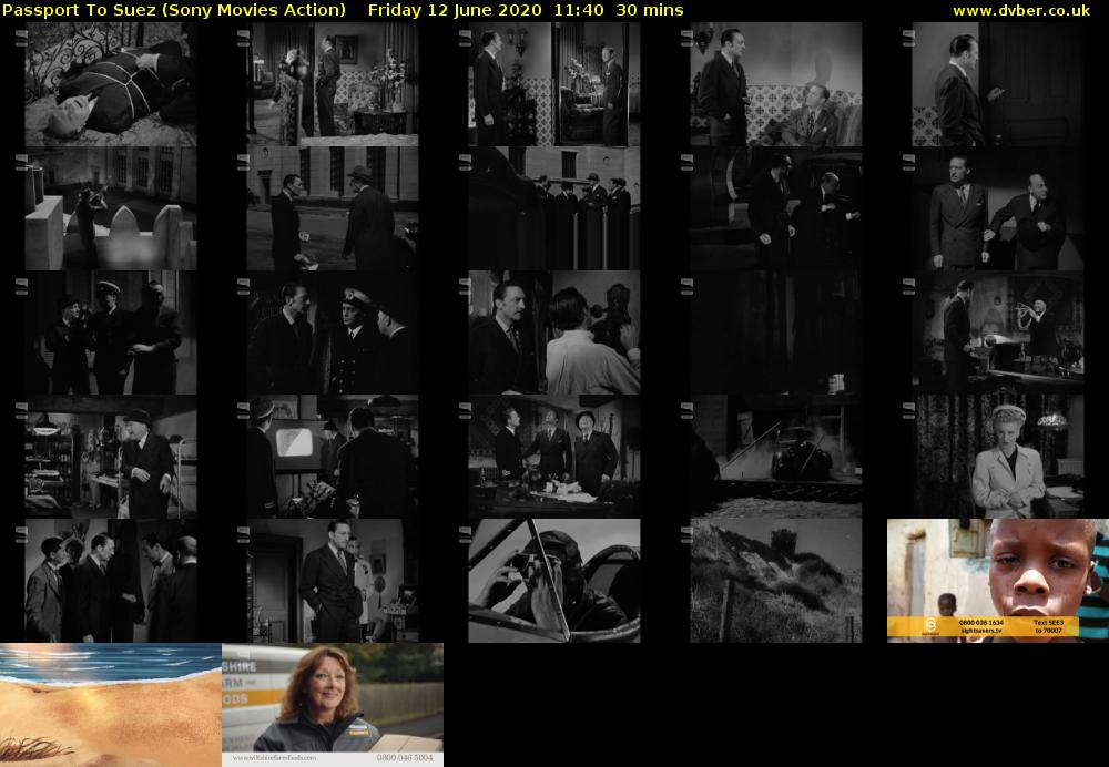 Passport To Suez (Sony Movies Action) Friday 12 June 2020 11:40 - 12:10
