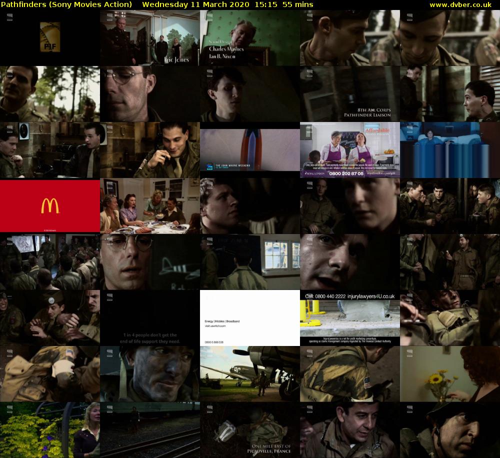 Pathfinders (Sony Movies Action) Wednesday 11 March 2020 15:15 - 16:10