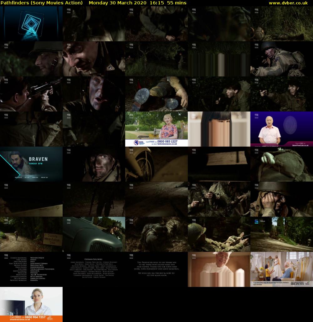 Pathfinders (Sony Movies Action) Monday 30 March 2020 16:15 - 17:10