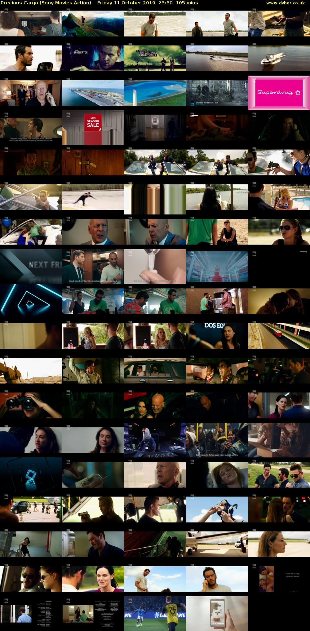Precious Cargo (Sony Movies Action) Friday 11 October 2019 23:50 - 01:35
