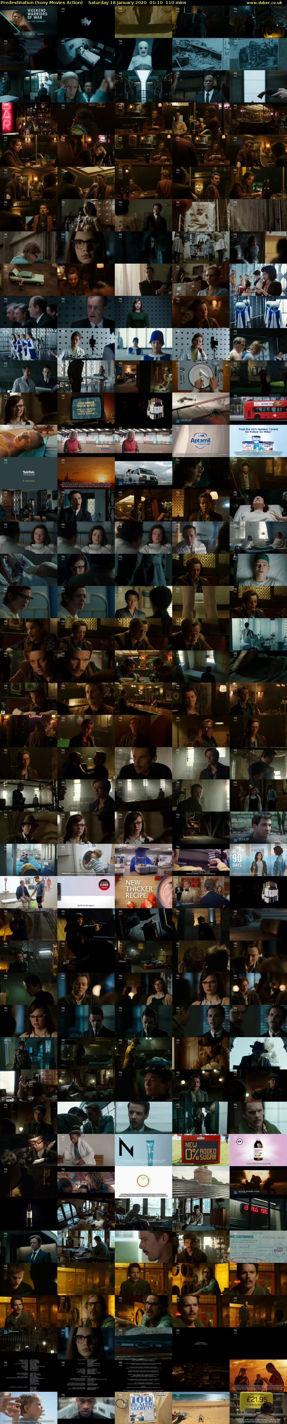 Predestination (Sony Movies Action) Saturday 18 January 2020 01:10 - 03:00