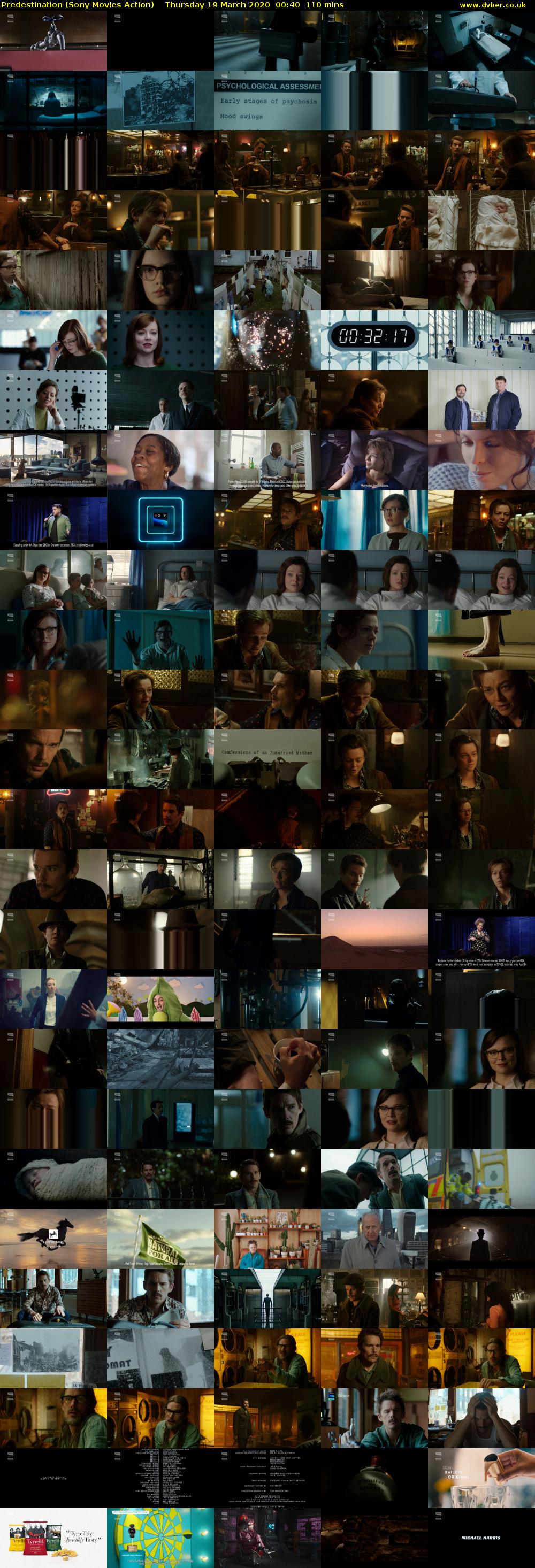Predestination (Sony Movies Action) Thursday 19 March 2020 00:40 - 02:30