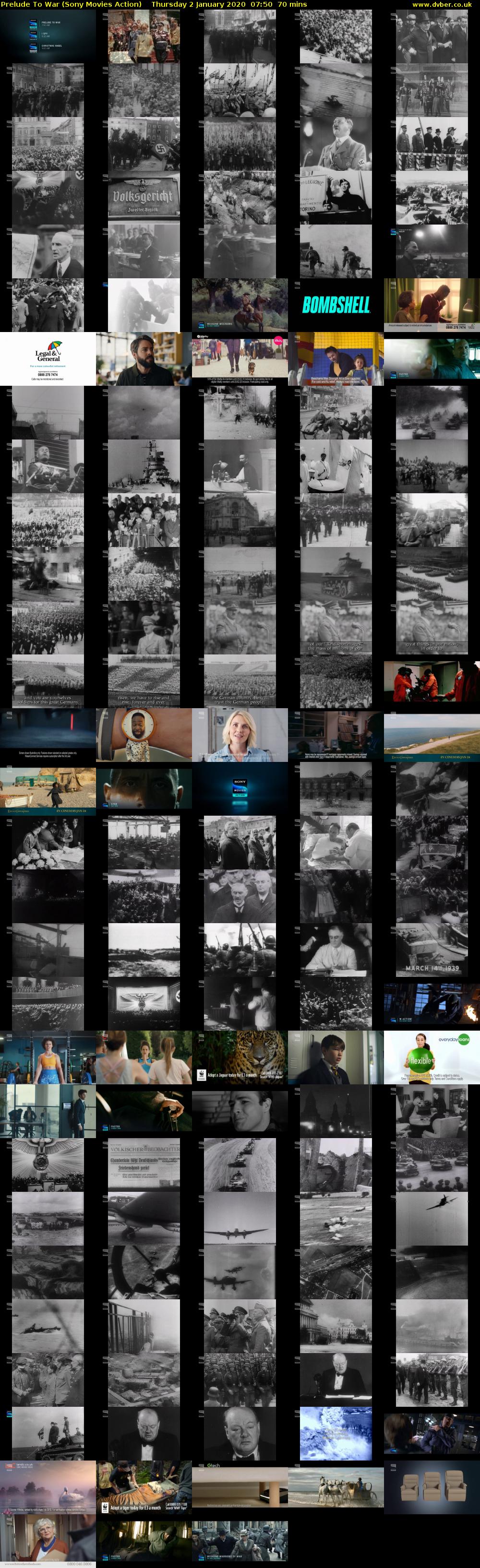 Prelude To War (Sony Movies Action) Thursday 2 January 2020 07:50 - 09:00