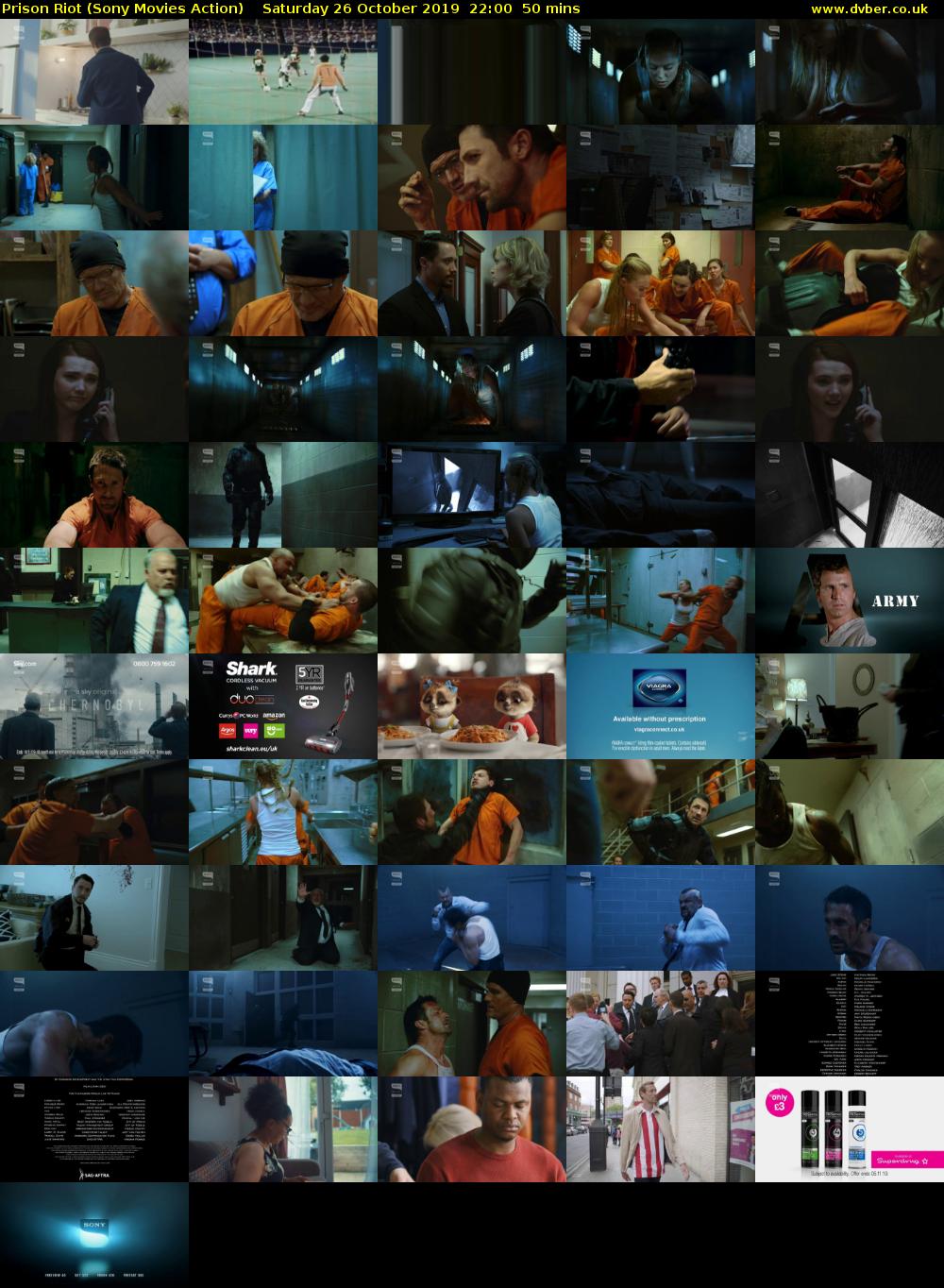 Prison Riot (Sony Movies Action) Saturday 26 October 2019 22:00 - 22:50