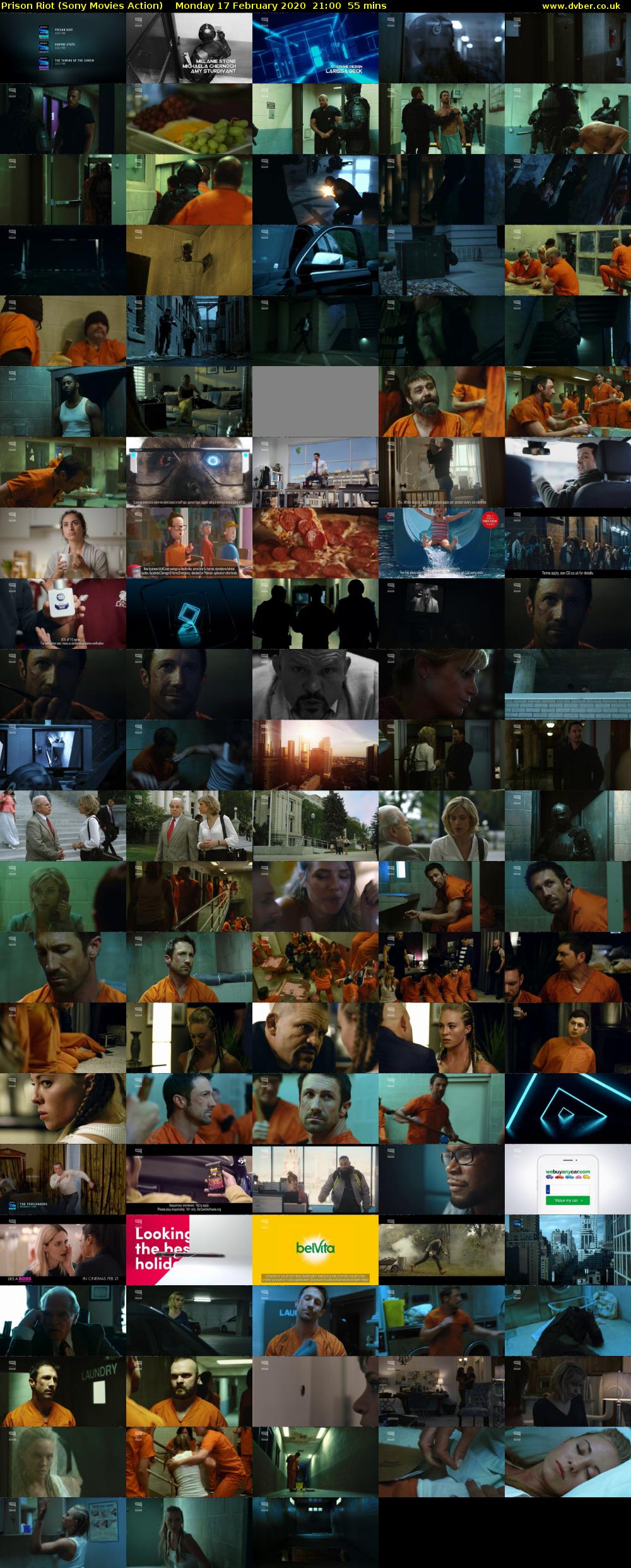 Prison Riot (Sony Movies Action) Monday 17 February 2020 21:00 - 21:55