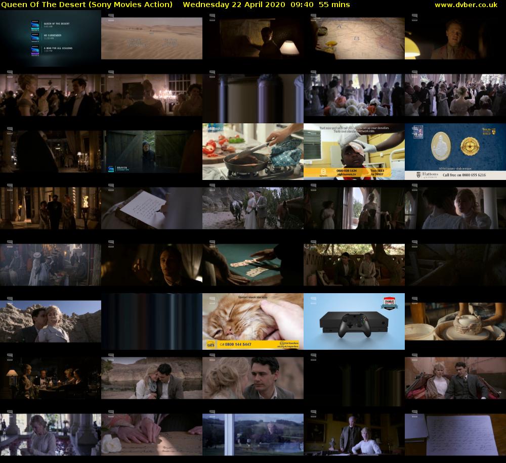 Queen Of The Desert (Sony Movies Action) Wednesday 22 April 2020 09:40 - 10:35