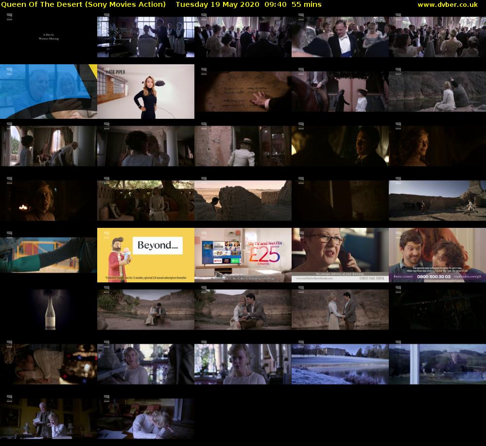 Queen Of The Desert (Sony Movies Action) Tuesday 19 May 2020 09:40 - 10:35