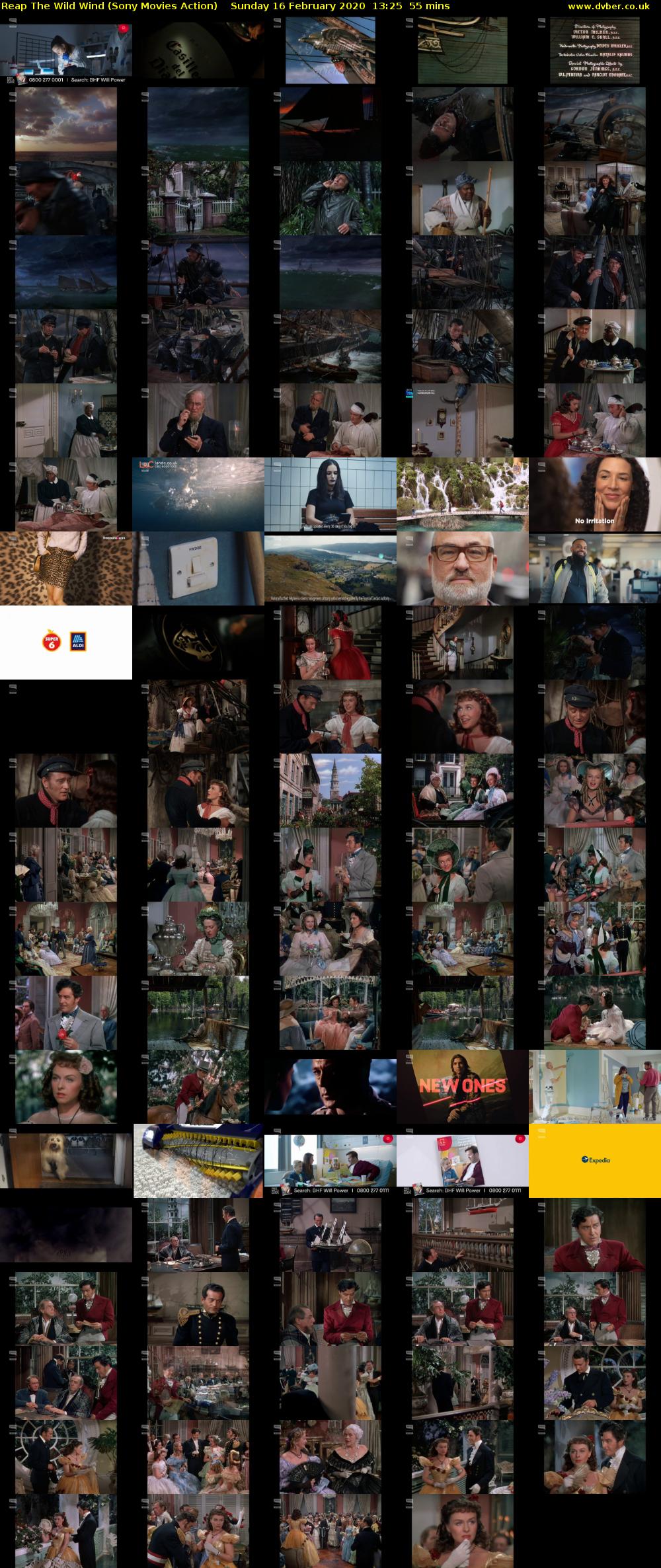 Reap The Wild Wind (Sony Movies Action) Sunday 16 February 2020 13:25 - 14:20