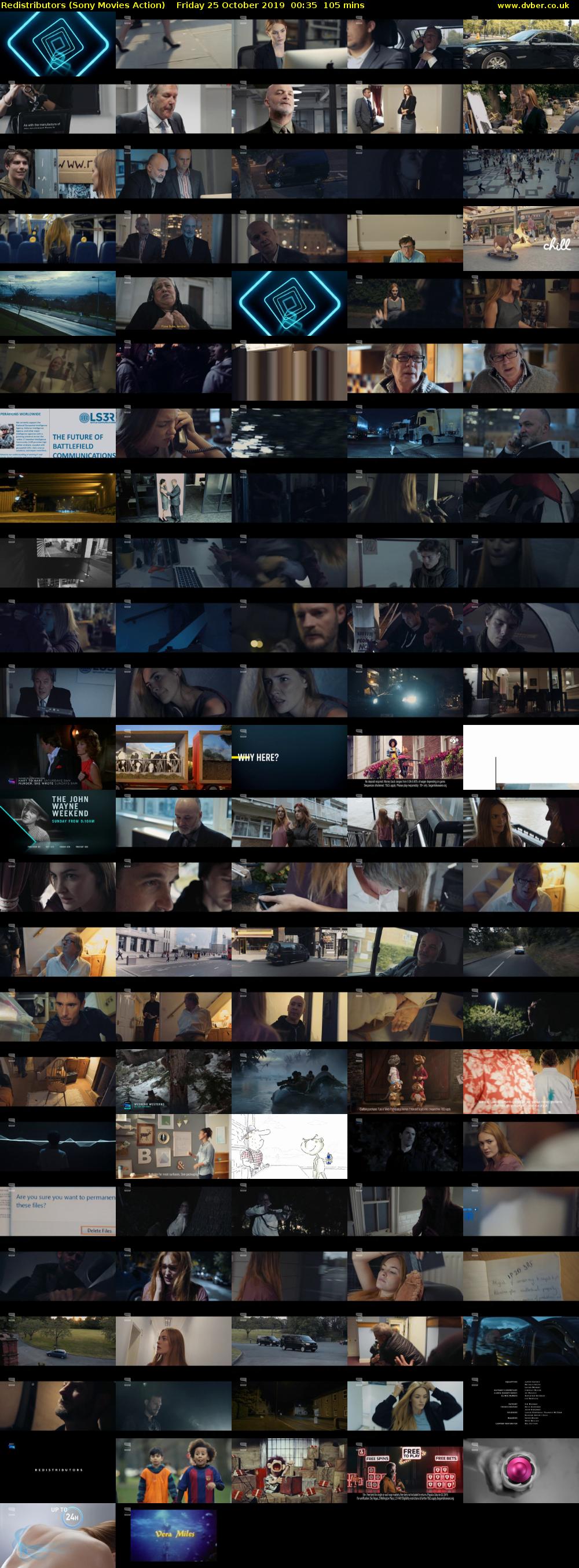 Redistributors (Sony Movies Action) Friday 25 October 2019 00:35 - 02:20