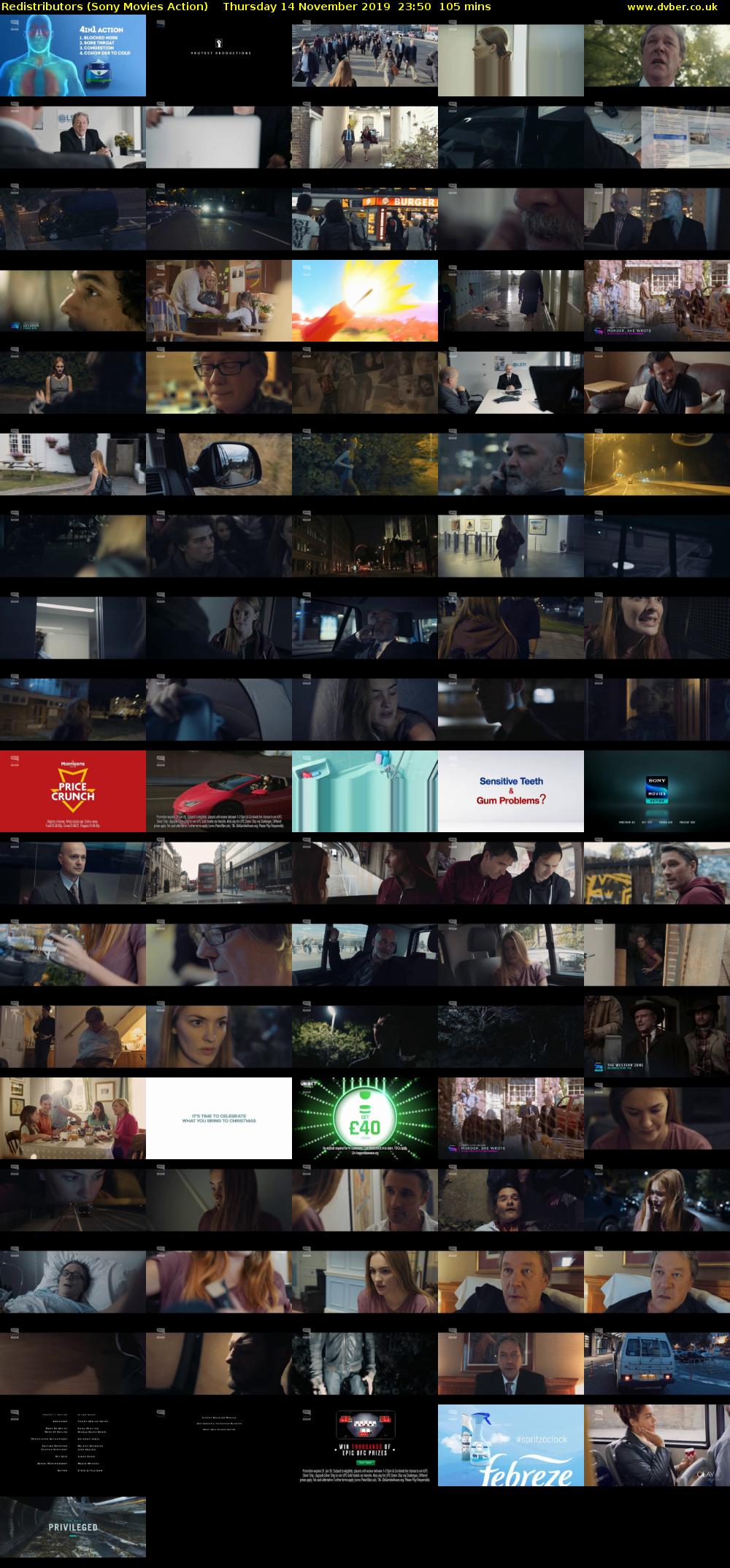 Redistributors (Sony Movies Action) Thursday 14 November 2019 23:50 - 01:35