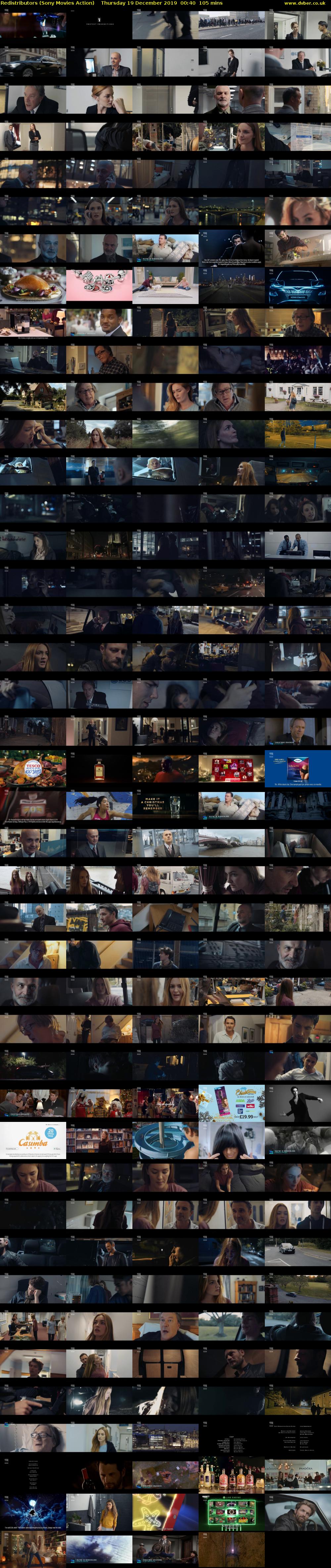 Redistributors (Sony Movies Action) Thursday 19 December 2019 00:40 - 02:25