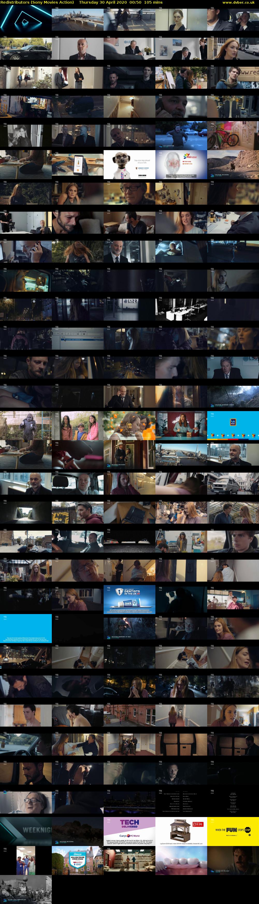 Redistributors (Sony Movies Action) Thursday 30 April 2020 00:50 - 02:35