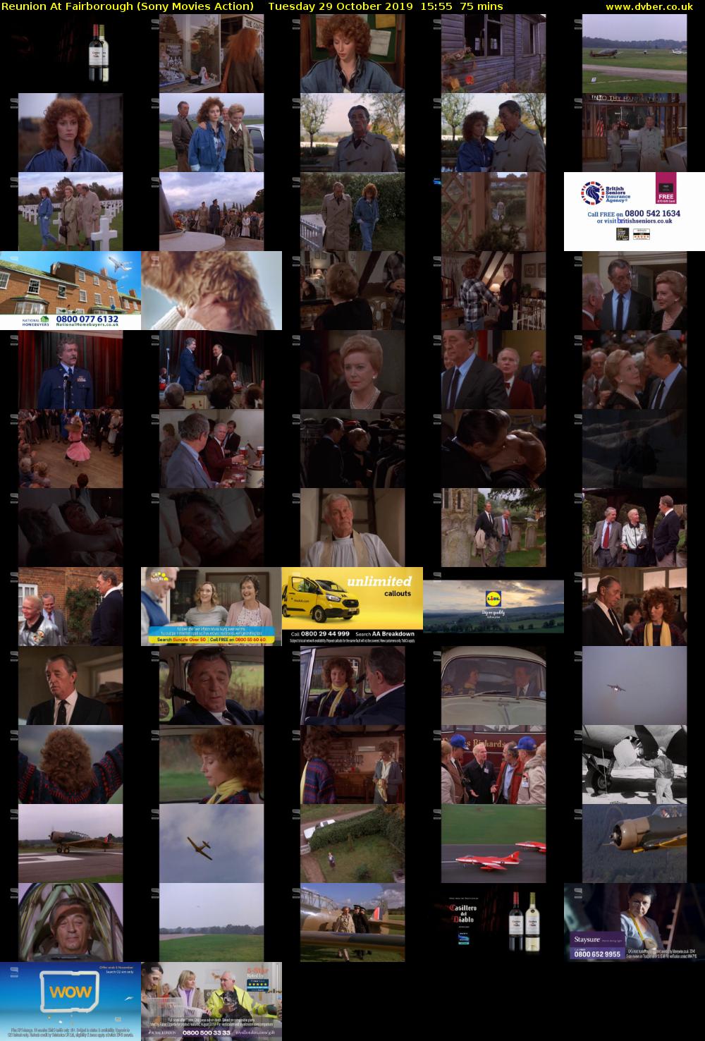 Reunion At Fairborough (Sony Movies Action) Tuesday 29 October 2019 15:55 - 17:10