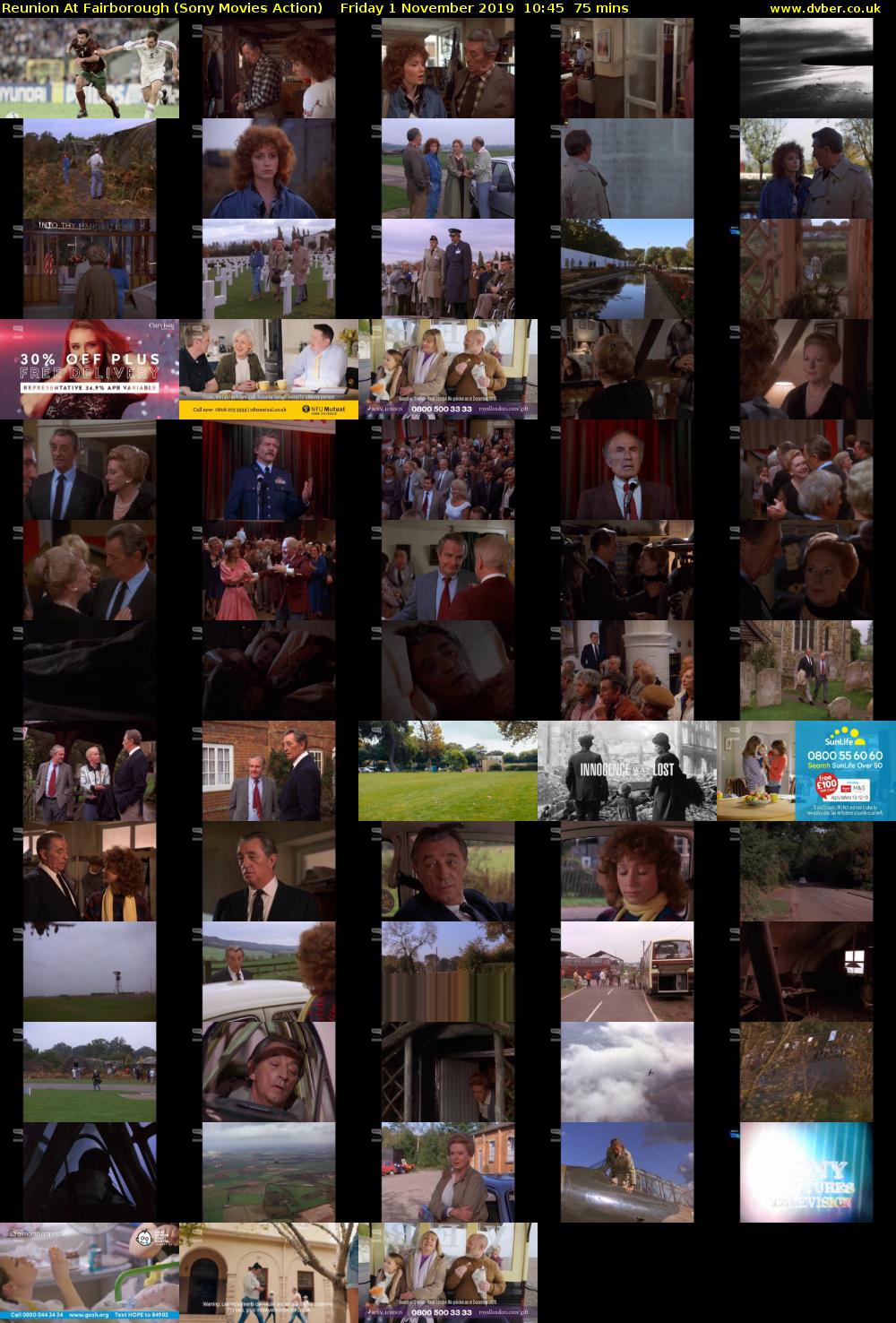 Reunion At Fairborough (Sony Movies Action) Friday 1 November 2019 10:45 - 12:00