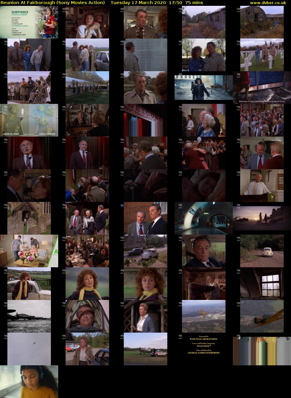 Reunion At Fairborough (Sony Movies Action) Tuesday 17 March 2020 17:50 - 19:05