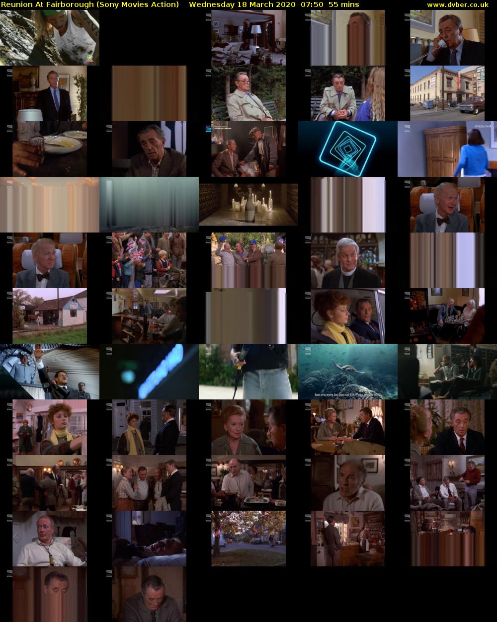 Reunion At Fairborough (Sony Movies Action) Wednesday 18 March 2020 07:50 - 08:45