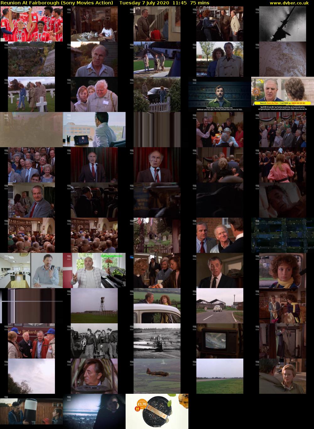 Reunion At Fairborough (Sony Movies Action) Tuesday 7 July 2020 11:45 - 13:00