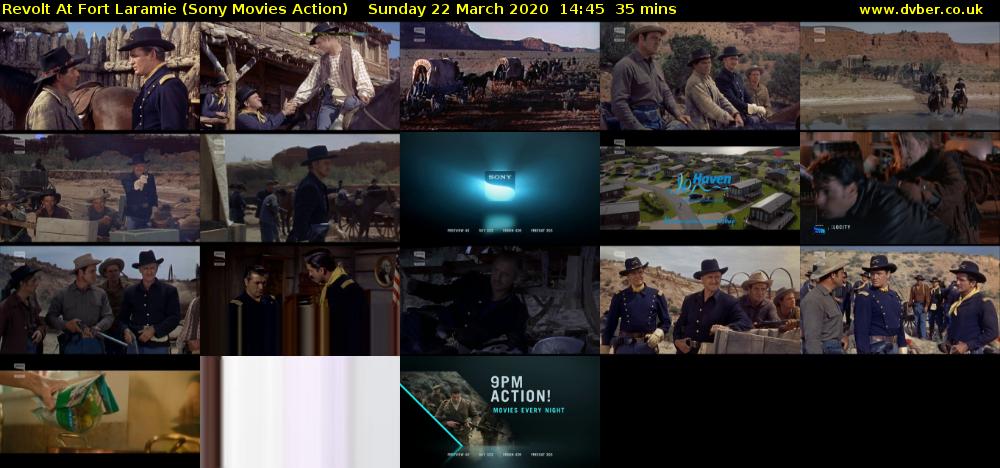 Revolt At Fort Laramie (Sony Movies Action) Sunday 22 March 2020 14:45 - 15:20