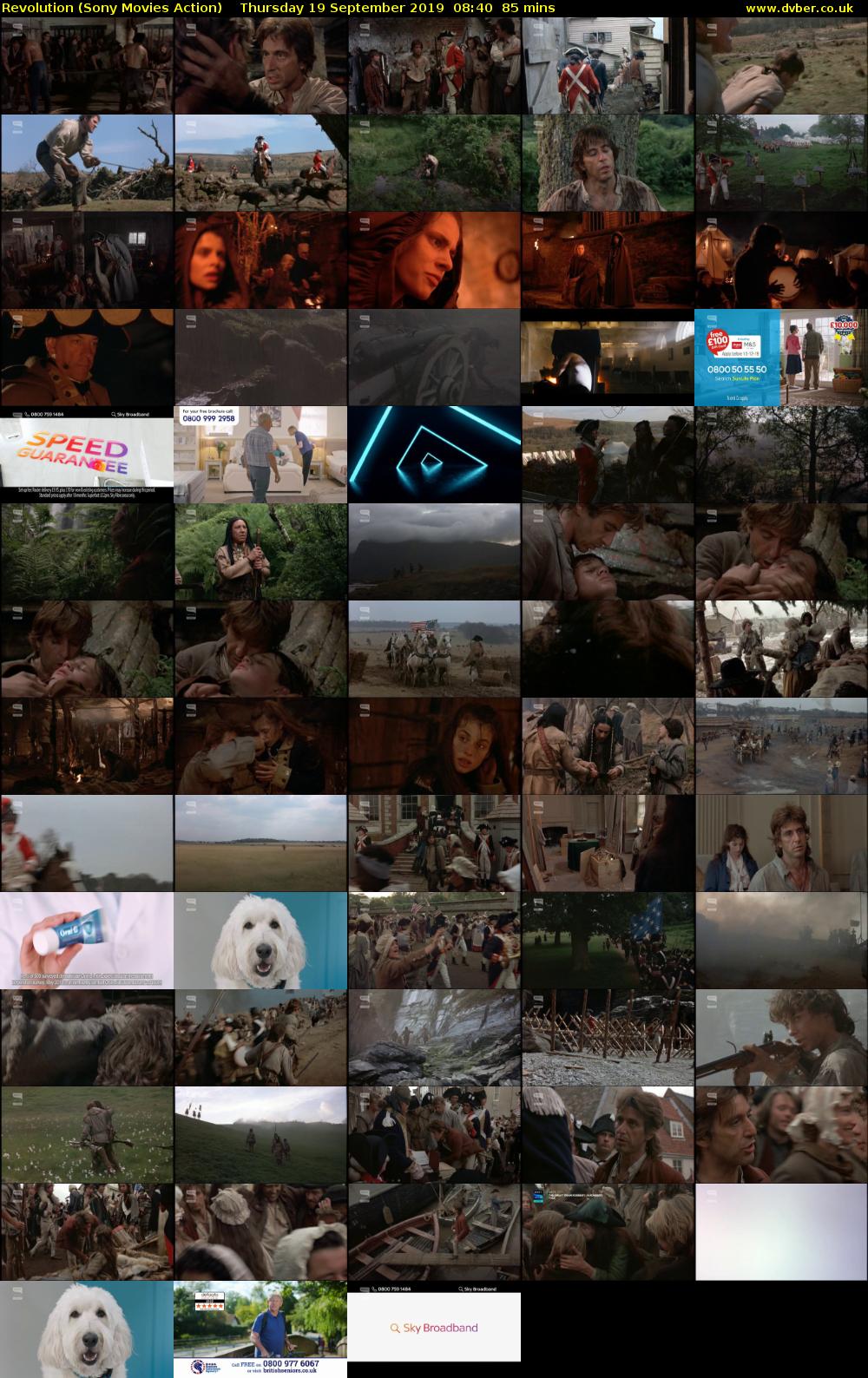 Revolution (Sony Movies Action) Thursday 19 September 2019 08:40 - 10:05