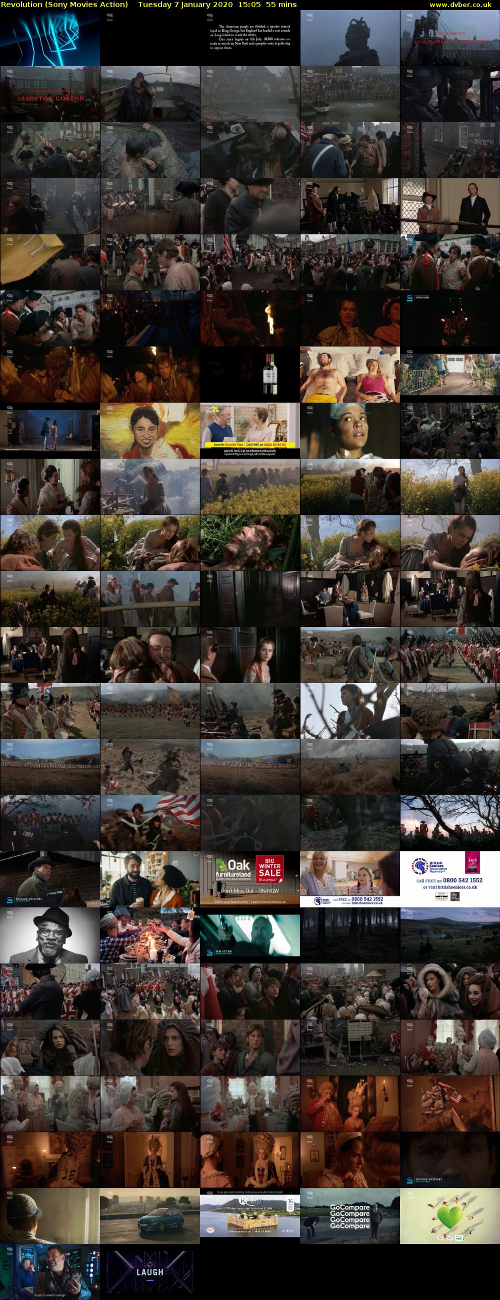Revolution (Sony Movies Action) Tuesday 7 January 2020 15:05 - 16:00