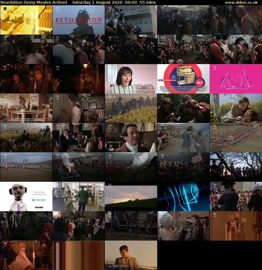 Revolution (Sony Movies Action) Saturday 1 August 2020 06:00 - 06:55