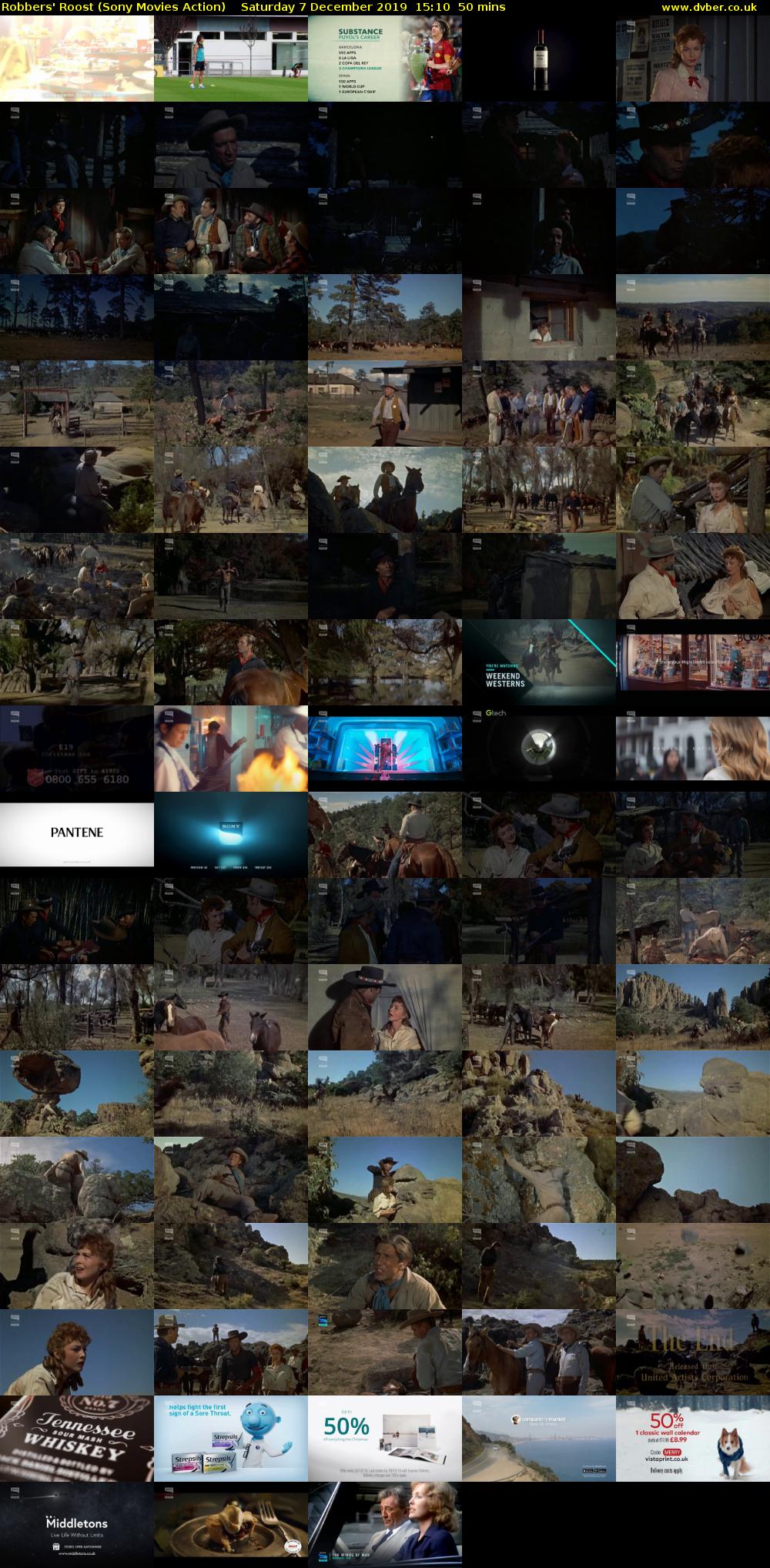 Robbers' Roost (Sony Movies Action) Saturday 7 December 2019 15:10 - 16:00