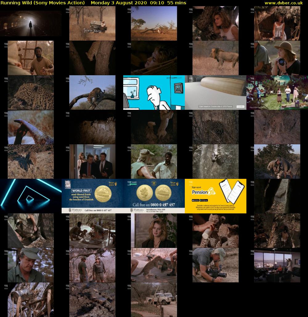 Running Wild (Sony Movies Action) Monday 3 August 2020 09:10 - 10:05