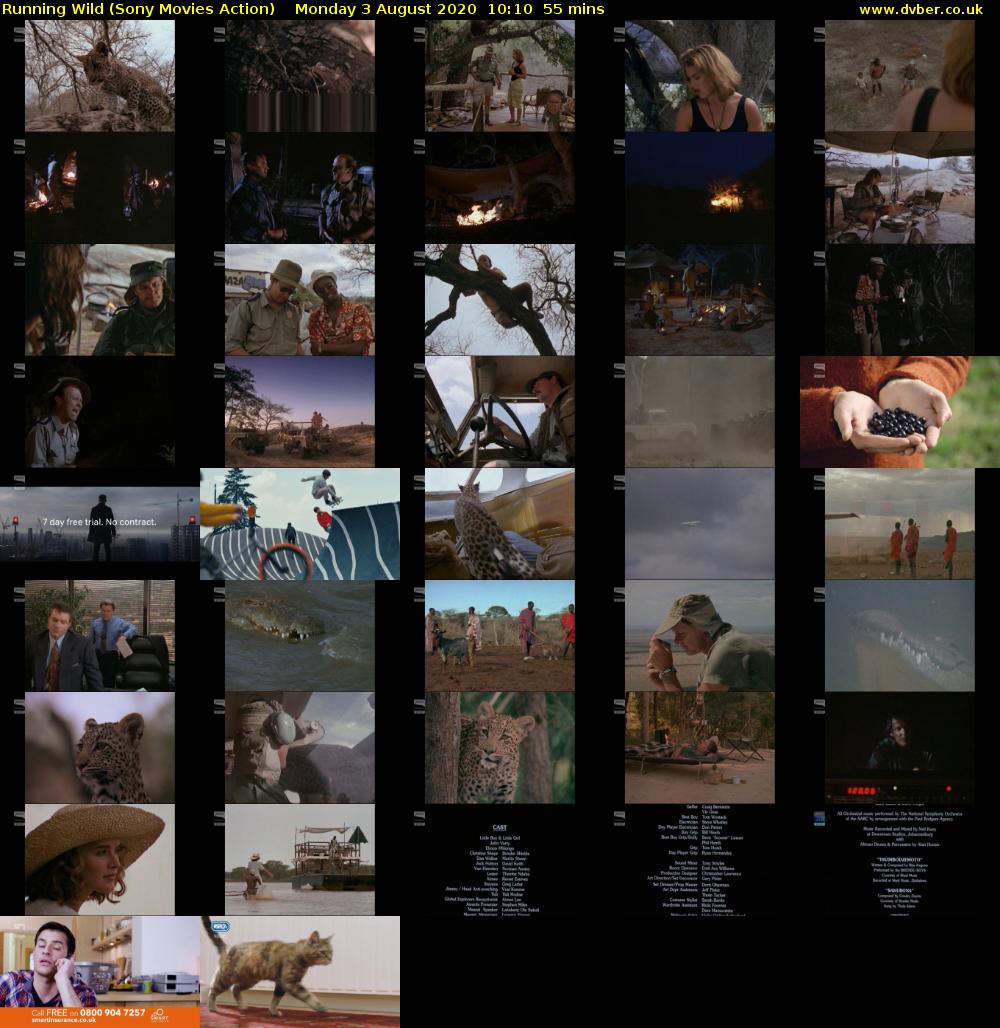 Running Wild (Sony Movies Action) Monday 3 August 2020 10:10 - 11:05