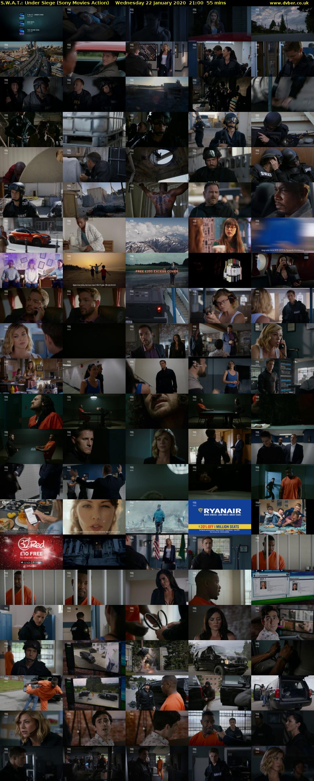 S.W.A.T.: Under Siege (Sony Movies Action) Wednesday 22 January 2020 21:00 - 21:55