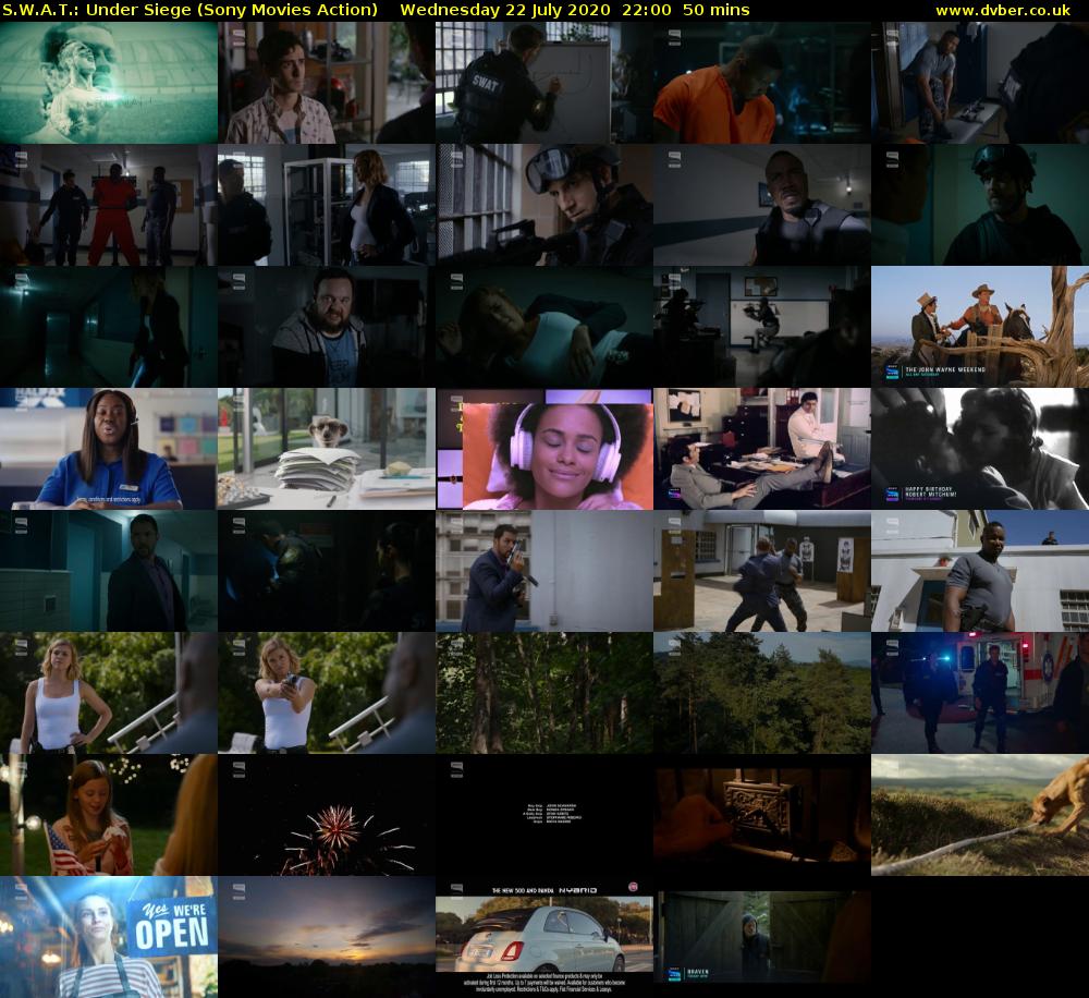 S.W.A.T.: Under Siege (Sony Movies Action) Wednesday 22 July 2020 22:00 - 22:50