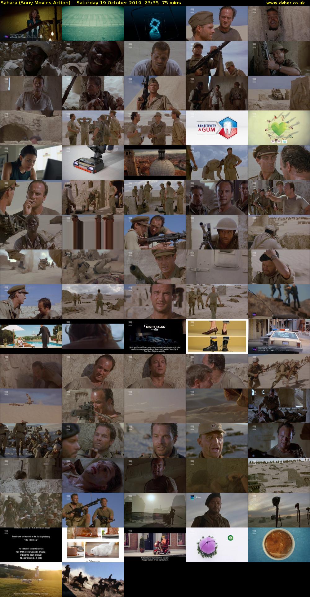 Sahara (Sony Movies Action) Saturday 19 October 2019 23:35 - 00:50