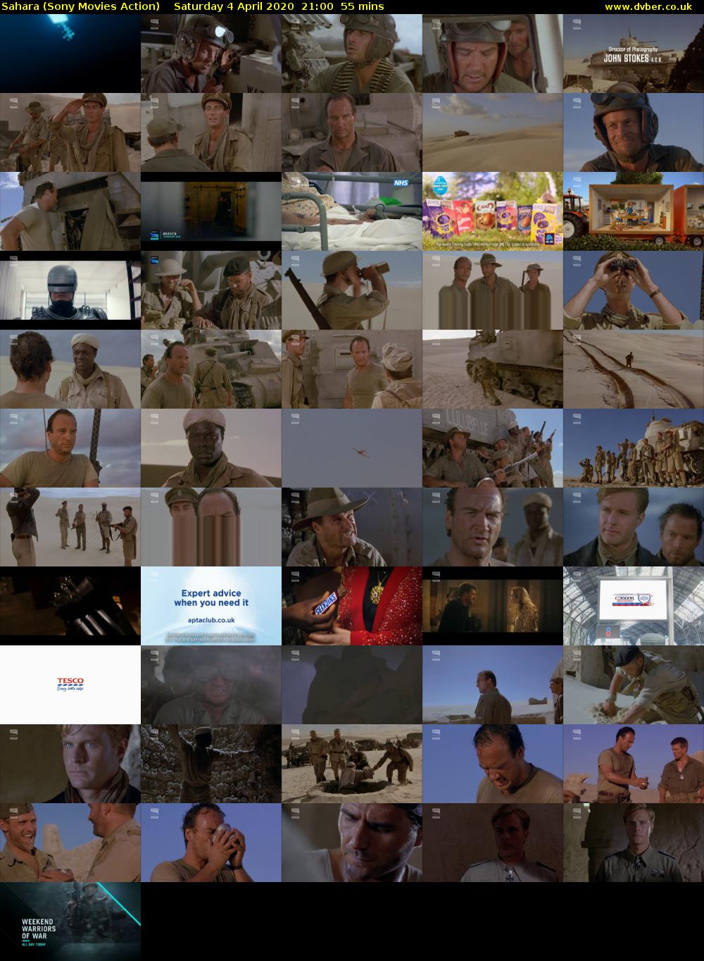 Sahara (Sony Movies Action) Saturday 4 April 2020 21:00 - 21:55
