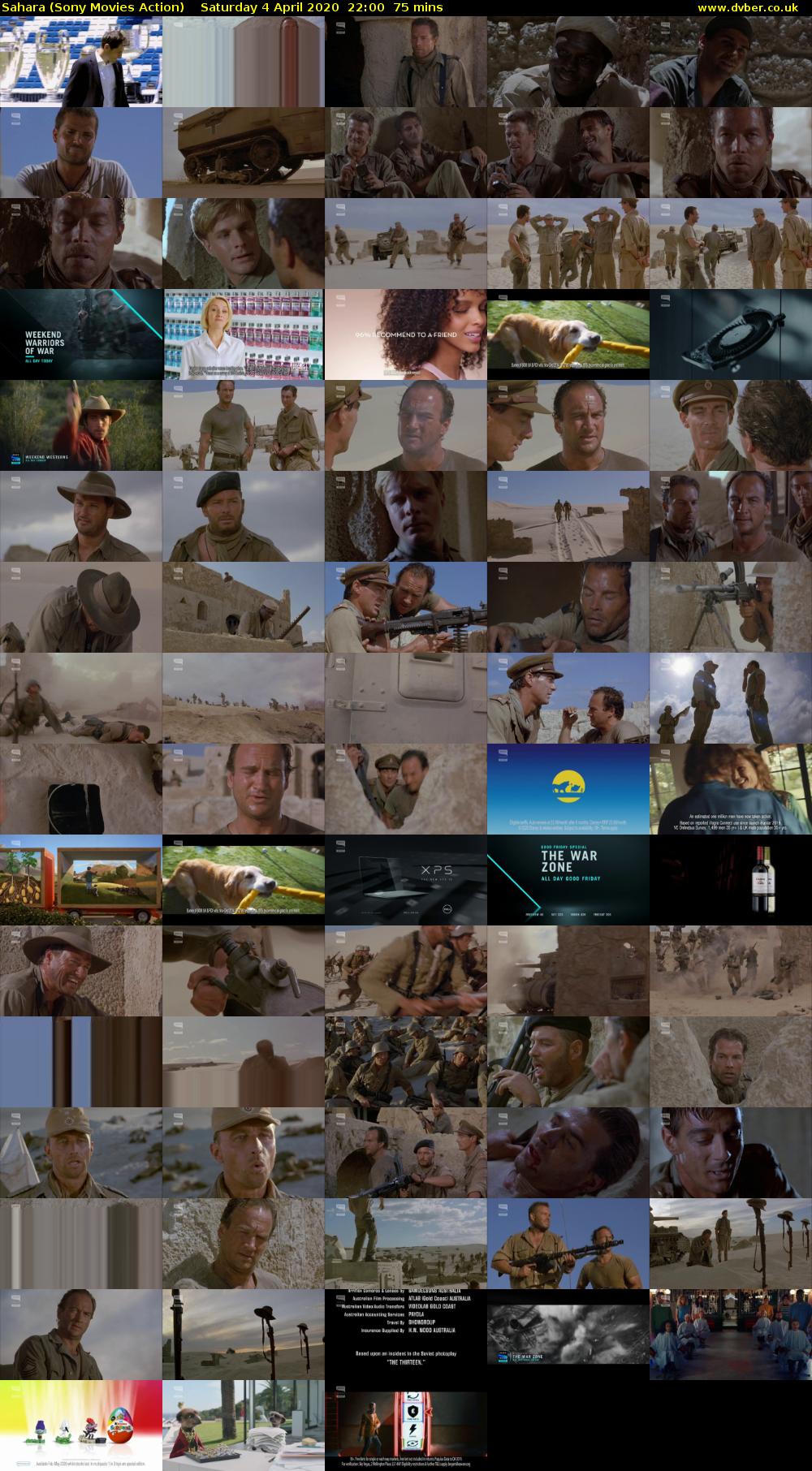 Sahara (Sony Movies Action) Saturday 4 April 2020 22:00 - 23:15