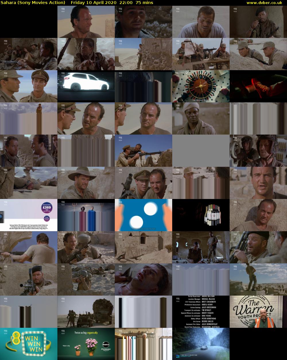 Sahara (Sony Movies Action) Friday 10 April 2020 22:00 - 23:15