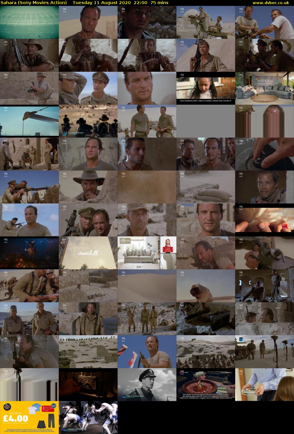 Sahara (Sony Movies Action) Tuesday 11 August 2020 22:00 - 23:15
